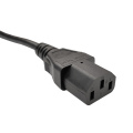 1.8 3 Meter Euro Schuko 3 Pin AC Cable Right Angled Eu Female IEC60320 C13 Socket Connector Power Cord for Computer